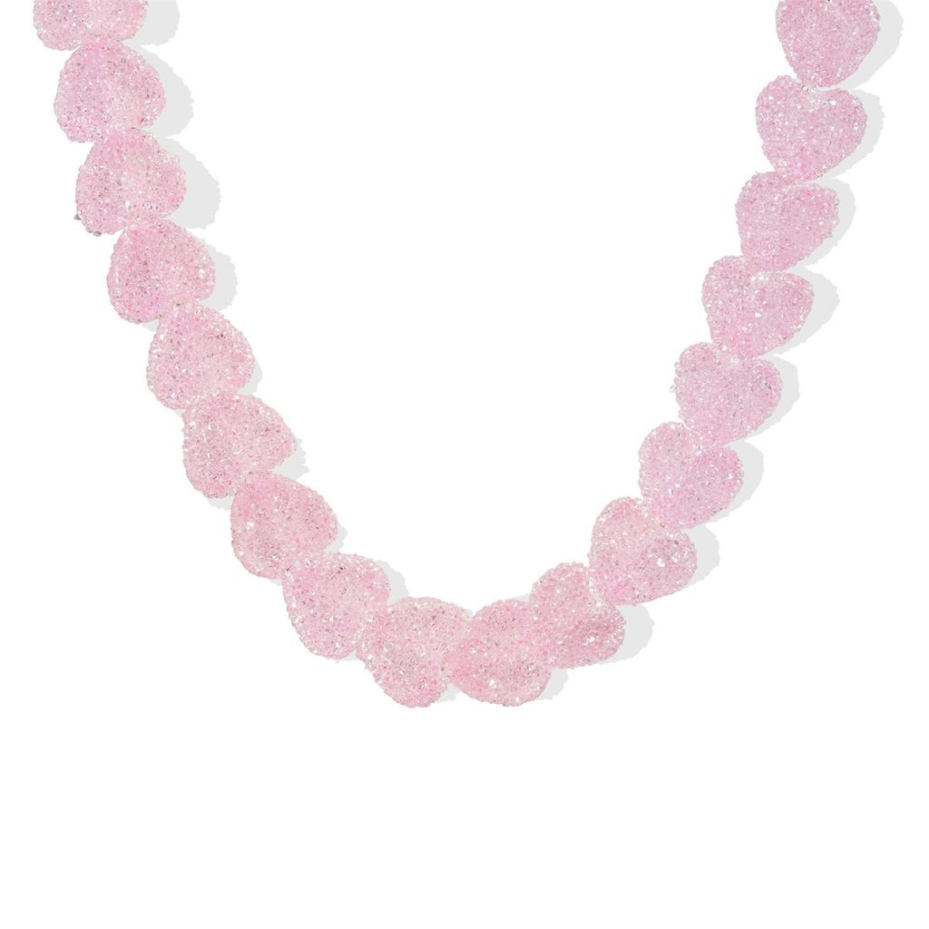 New Colorful Love Candy Resin Necklace, Cute Love Candy, Niche Design, Collarbone Chain Women's Gift Necklace