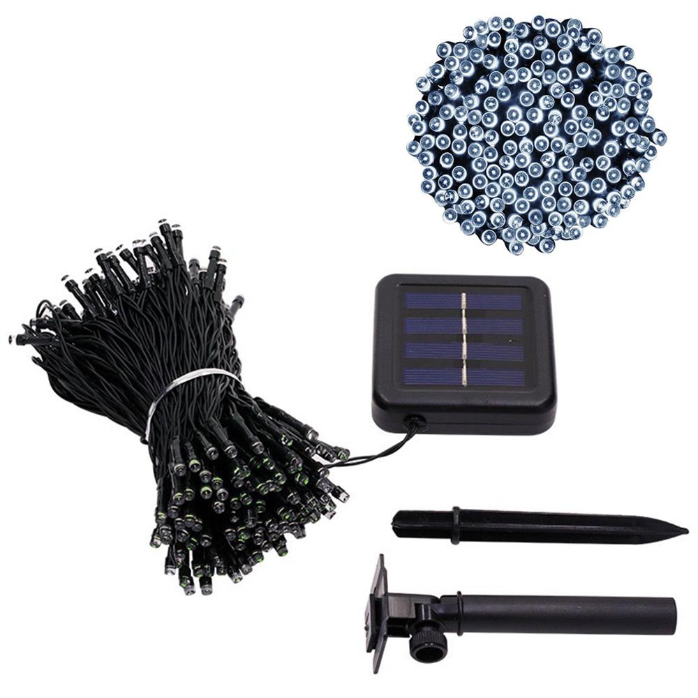 

Waterproof Solar Garden Light 8 Lighting Modes Solar String Light Christmas Decoration білий