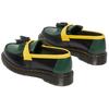 Dr. Martens Adrian Glossy Leather Color-Block Tassel Platform Shoes Unisex Shoes Black Green Yellow 27308001