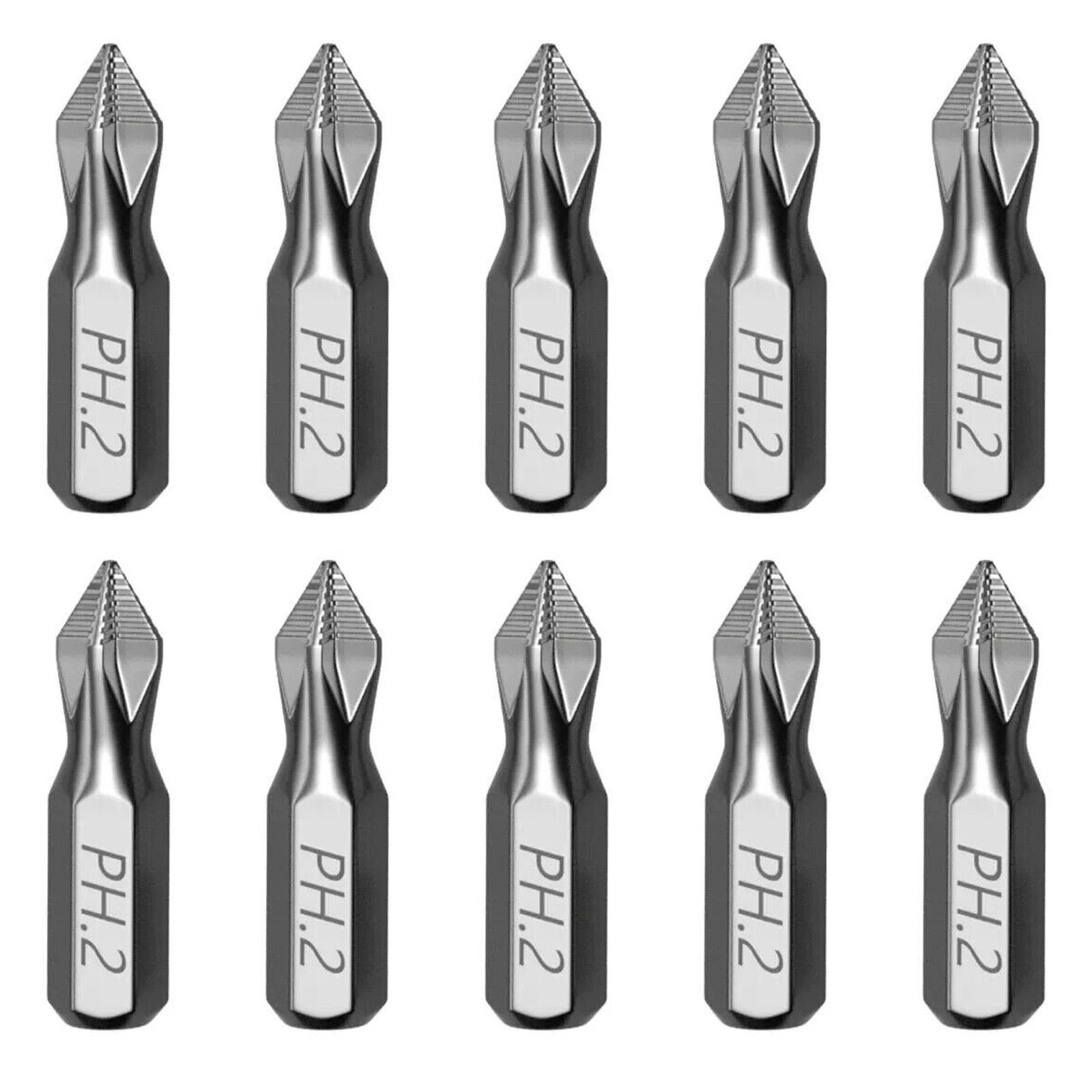 

Pack Of 10 Antislip Impact Resistant 25mm Magnetic Screwdriver Bit For Wood Enhances Durability And Precise Home Repairs