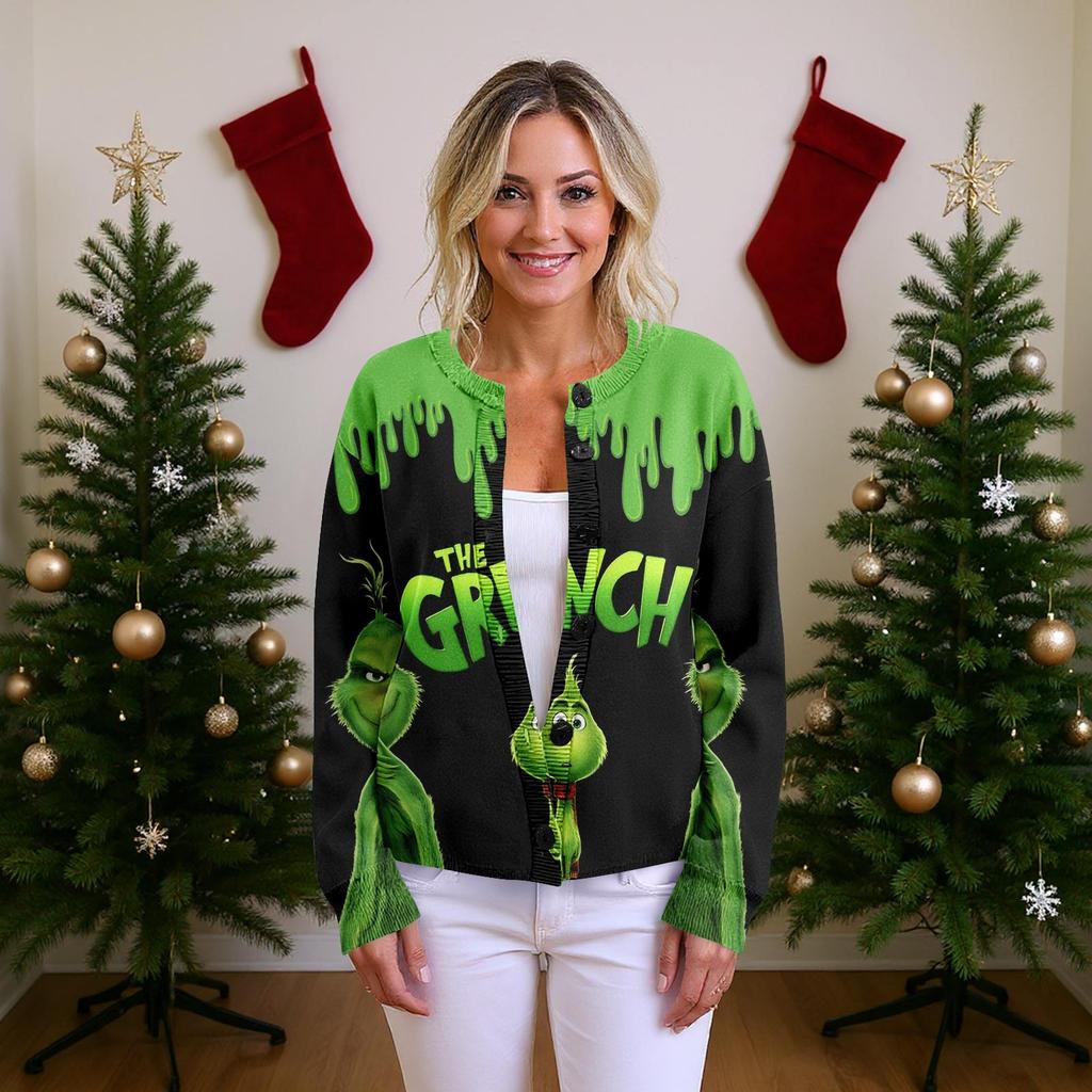 Women'S Christmas Sweater Cute Fun Christmas Sweater Fall And Winter Long Sleeve Knitted Sweater