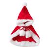 Funny Cat Christmas Costume Santa Cosplay Pet Christmas Cape Dress Up Clothes Warm Red Scarf Cloak With Hat Pet Accessories