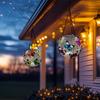 Solar‑Powered Metal Hanging Butterfly Lantern Outdoor Light Yard Decor Ornament for Garden Patio Holiday Festival Home Decoration Gift Supplies