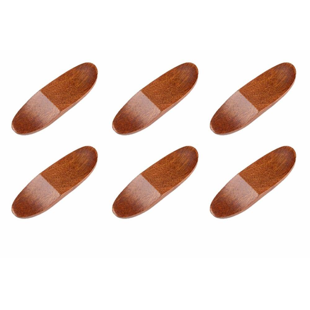 6Pcs Japanese Style Wooden Fork Kitchen Tableware Chopstick Holder Chopstick Rest Chopstick Pillow