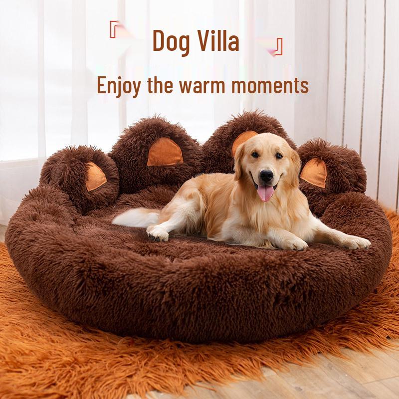 All-Season Plush Dog and Cat Nest - Cozy, Fun, and Thickened Pet Bed
