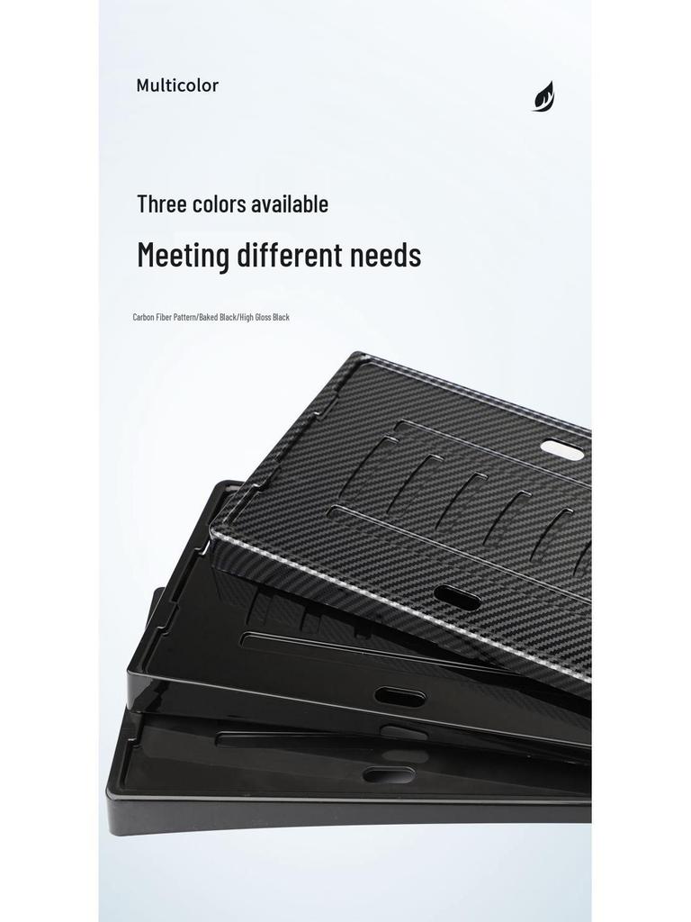 2025 S9T Full Edge Green License Plate Frame for New Energy Vehicles