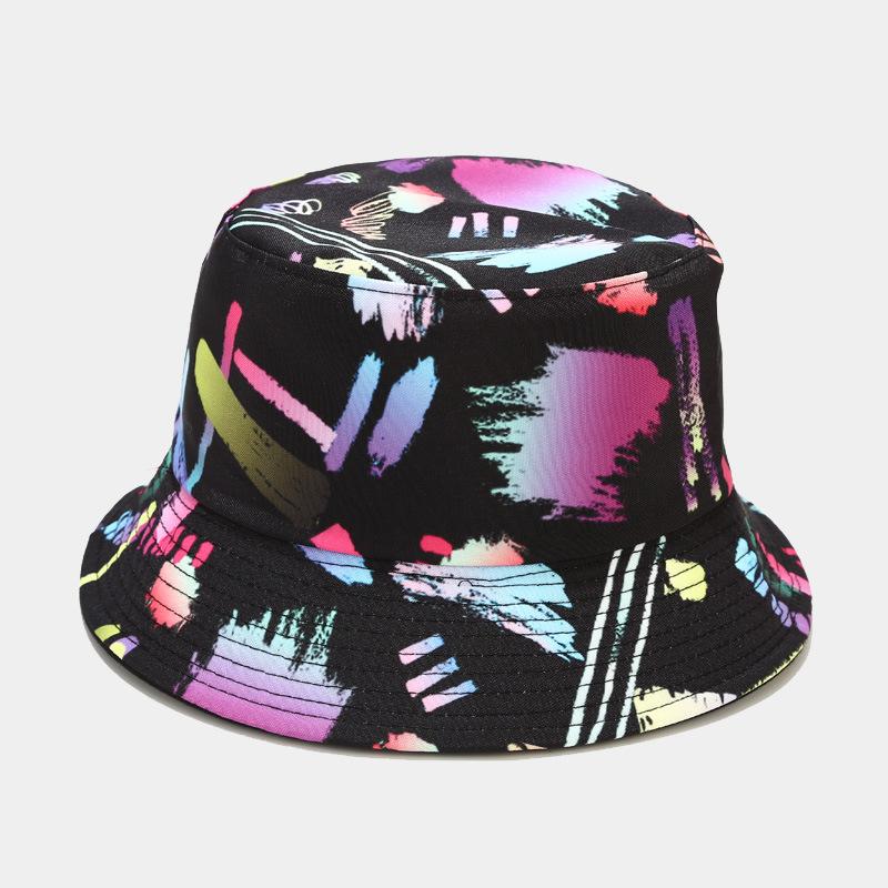 fashion plant printing pattern fisherman hat spring and summer outdoor sun protection fisherman cap unises fishing caps