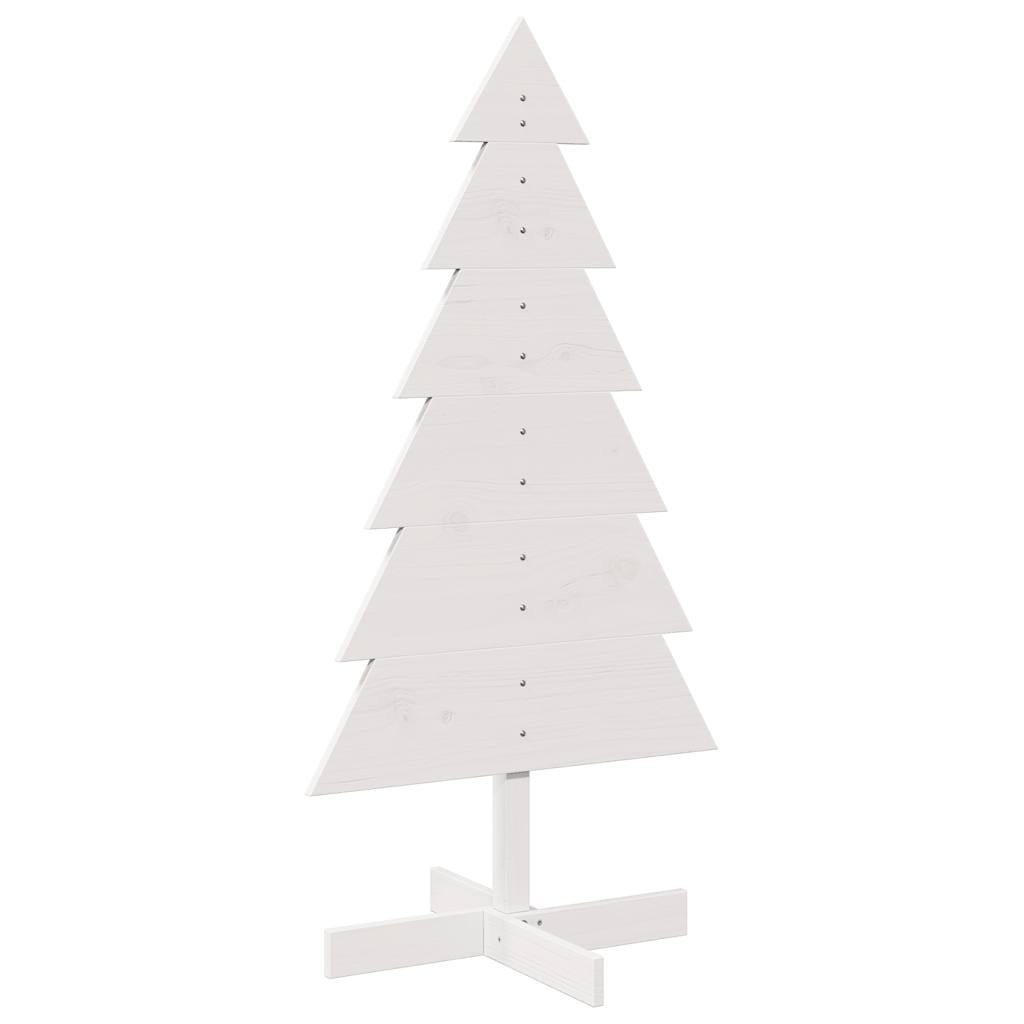 Christmas Tree for Decorating White 120 cm Solid Pine Wood