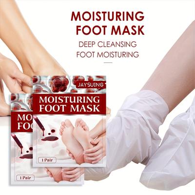 Exfoliating Feet Mask Sock Exfoliation Scrub for Feet Mask Remove Dead Skin Moisturizing Pedicure Anti Crack Foot Patch Spa 5PCS