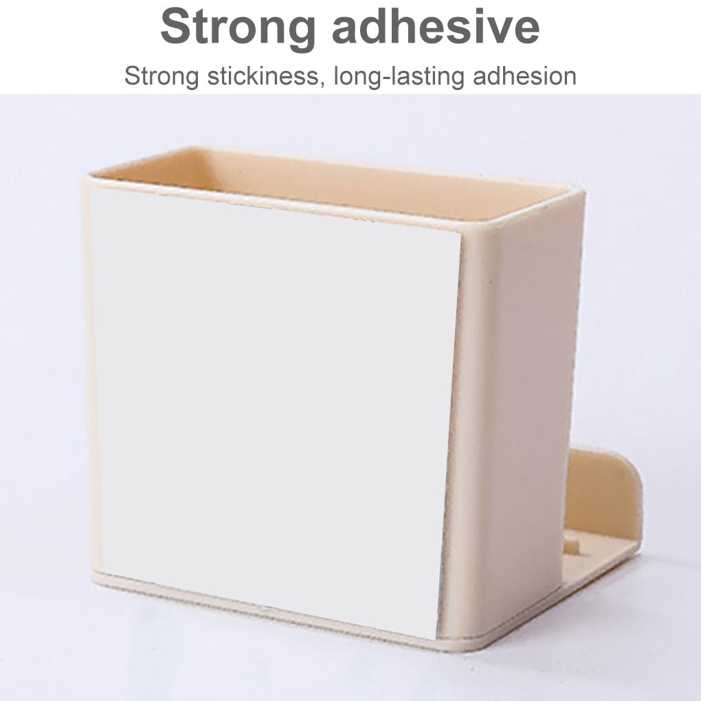 Wall Hanging Remote Controller Phone Bracket Storage Box No Hole Switch