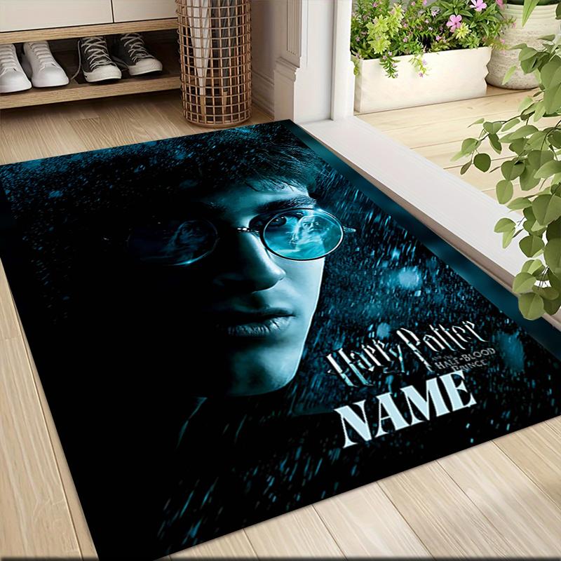Custom Name "Harry Potter's Journey" Carpet Rug Customizable Soft Washable Anti-Slip Home Living Room Sofa Mats Personalized Rug. 090975