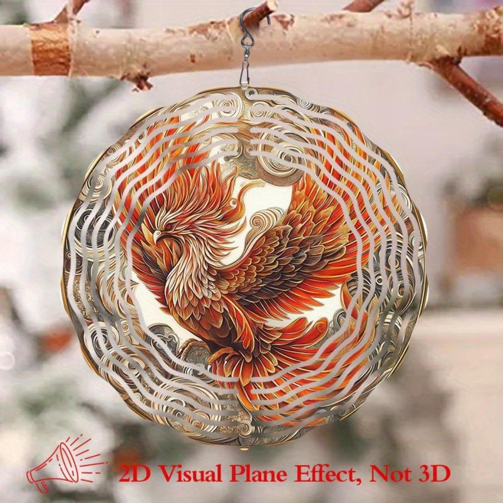 Large 2D Butterfly Wind Spinner Metal Garden Decor Outdoor Yard Art Kinetic Wind Catcher Durable Decorative Gift for Patio Balcony