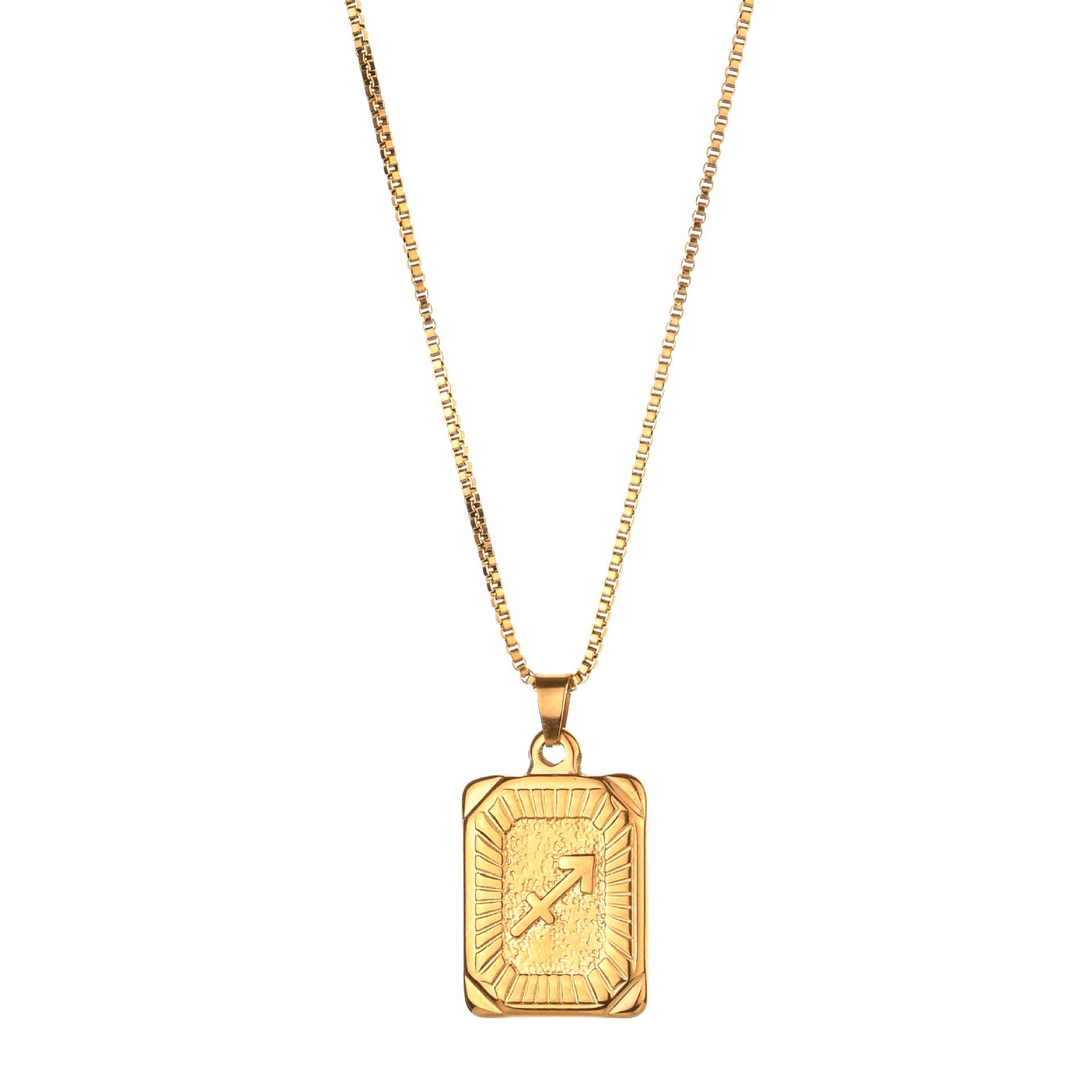 

Shein Международное Минималистичное Ожерелье с Подвеской в виде Знака Зодиака - Европейский и Американский Стиль, Символ Созвездия, Цепочка для Ключицы, Ювелирное Изделие