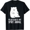 Polar Bear Is My Spirit Animal Funny Polar Bear Cotton Men T Shirt