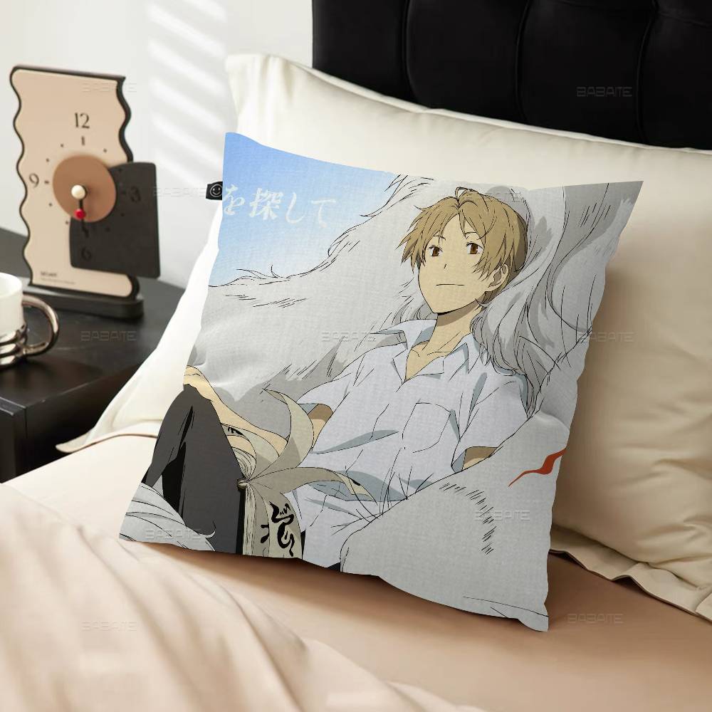 Natsume Yuujinchou Cartoon Cushion Cover Pillow Cover Decor Pillowcase Printed Cushion Case for Couch