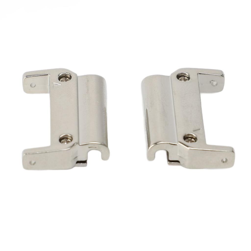 1 Pair Metal Watch Band Adapter for Quick Fit Watch Replaceable Connector for Replacement Silver