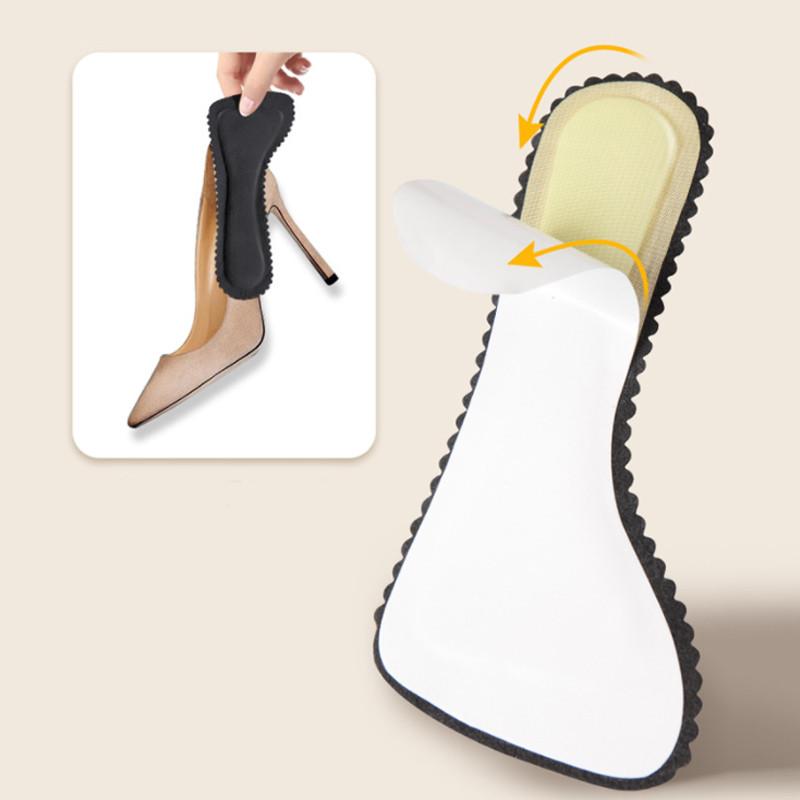 1 Pair Sandals Insoles Women High-heel Insoles Self-adhesive Anti-slip Breathable Sweat Shoes Pads Stickers Soft Cushion Sole Inserts