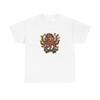 Unisex T-Shirt für Erwachsene Oktopus beim Skateboardfahren trägt Kopfhörer im Vintage-Stil