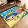 1pc Bubble Guppies Print Area Rug - Soft, Washable Non-Slip Indoor Mat, Living Room, Home Office Decorative Rug,Office Decorative