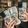 Phone Case: 2D Flat, Suitable for Samsung Galaxy A34 A35 M05 M06 S20 S22 S21 FE Plus 5G, Puppy Portrait, Perfect Christmas and Halloween Holiday Gift