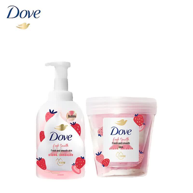 Набор для ванны Dove «Сладкая клубника и овсяное молоко»