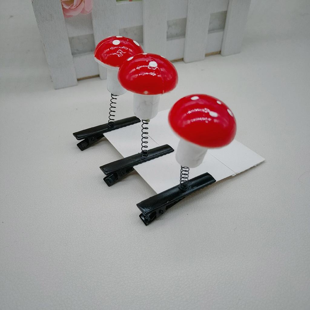 Dívčí sponka do vlasů Houba Ženy Dítě Sponky do vlasů Rozkošná Ozdoba do vlasů Sponky Houbovitý Tvar Sladké 2000s Dívčí sponky do vlasů