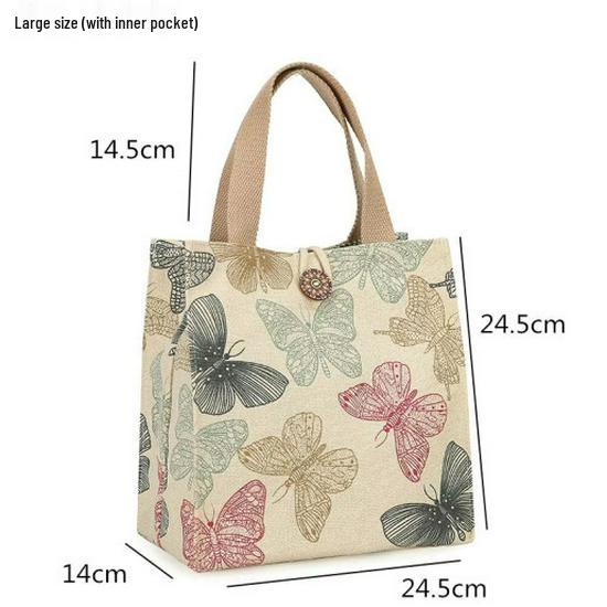 Chic Canvas Tote Bag: Versatile for Work, Lunch, Outings, or As a Handy Mommy Bag