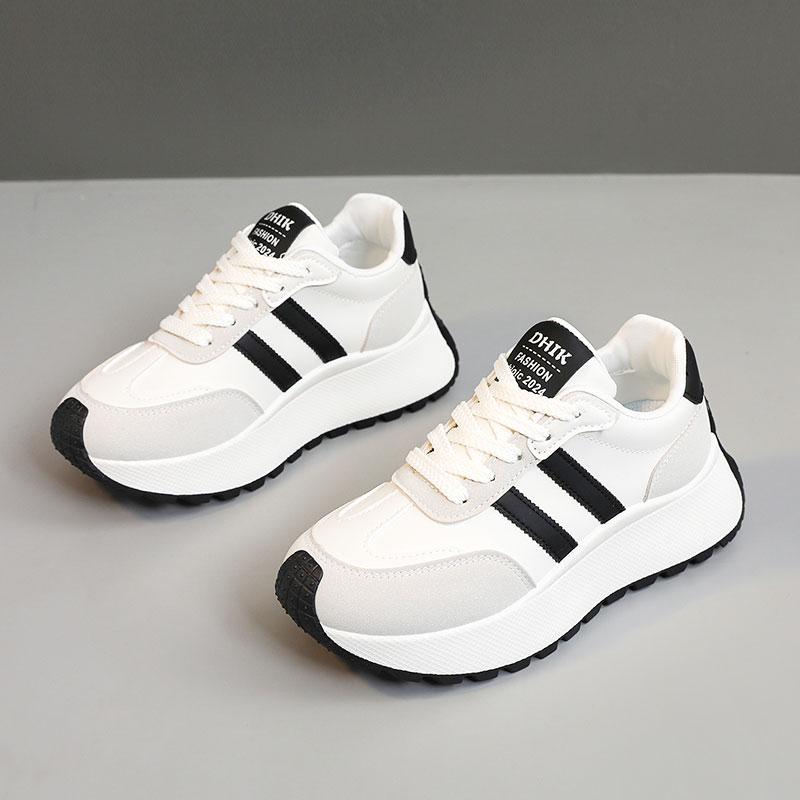 Mode 2025 Nouvelles Chaussures à Plateforme pour Femmes Mode Respirantes Baskets Décontractées Femmes Antidérapantes Lacets Chaussures de Créateur Femmes zapatos de mujer