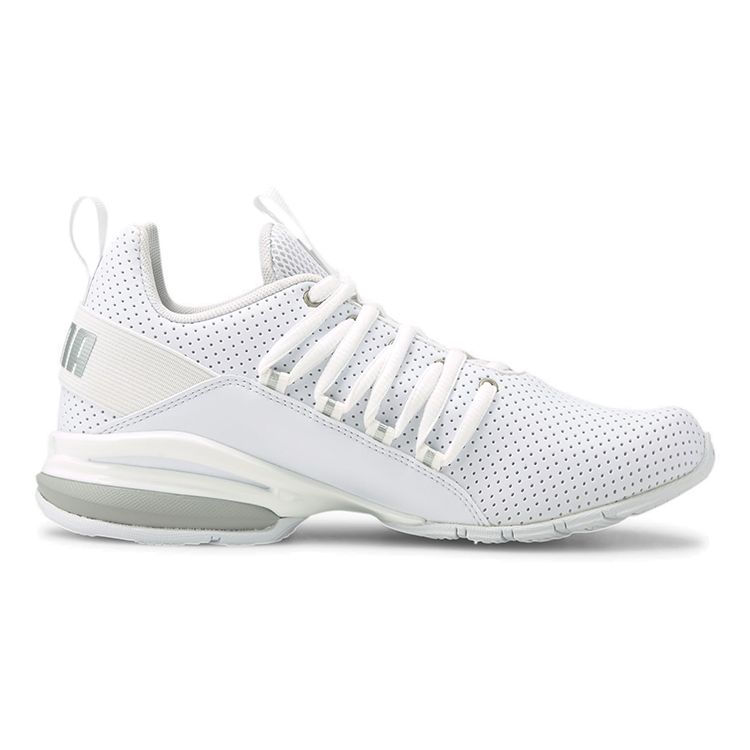 Puma Axelion M Perf Metallic Low Top Running Shoes Kids Sneaker White 194315-01