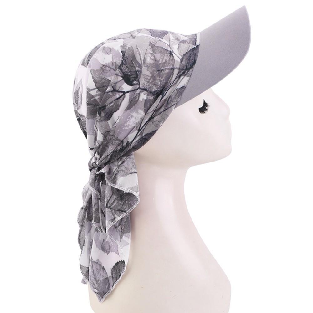 Pre-Tie Headscarf Chemo Headwear Sun Protection Chemo Cap Chiffon Baseball Cap Available All Year