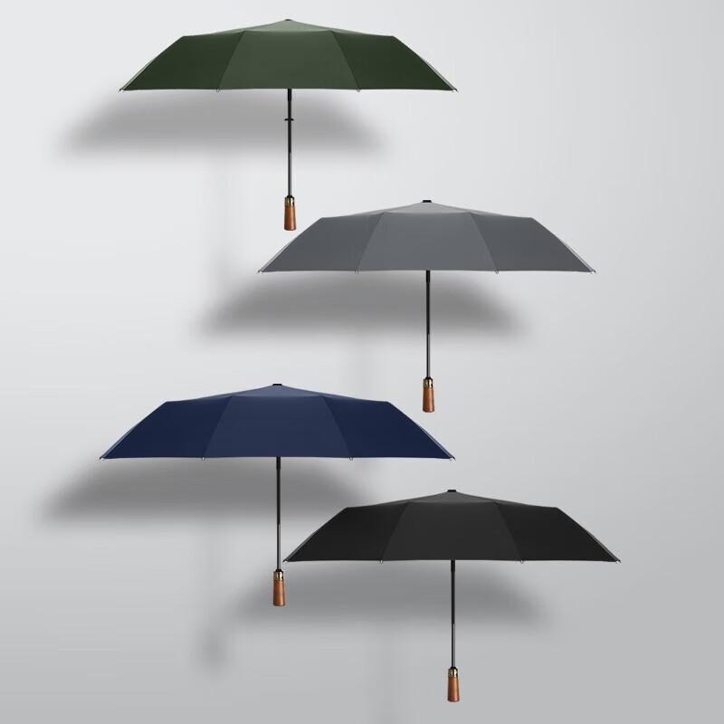 MAYDU Fully Automatic 10-Rib Windproof Folding Umbrella