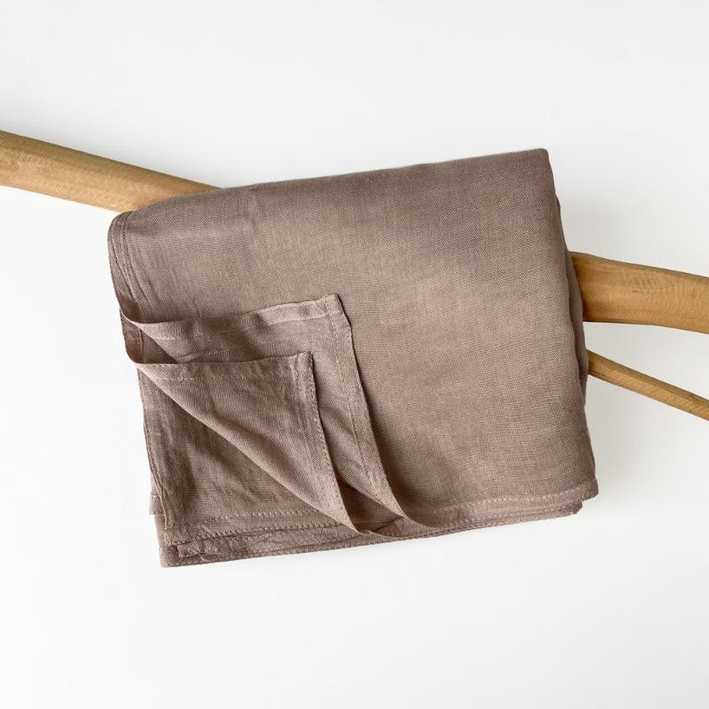 Summer cotton and linen scarf solid color simple sunscreen shawl women's high-end silk scarf yarn headscarf