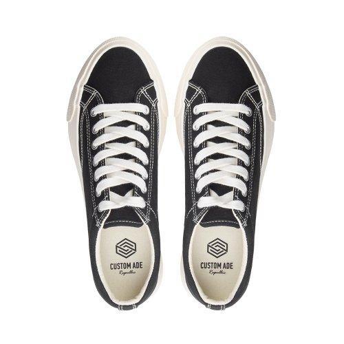 [Customade] Standard Canvas Sneakers 4.5cm CR0054BK