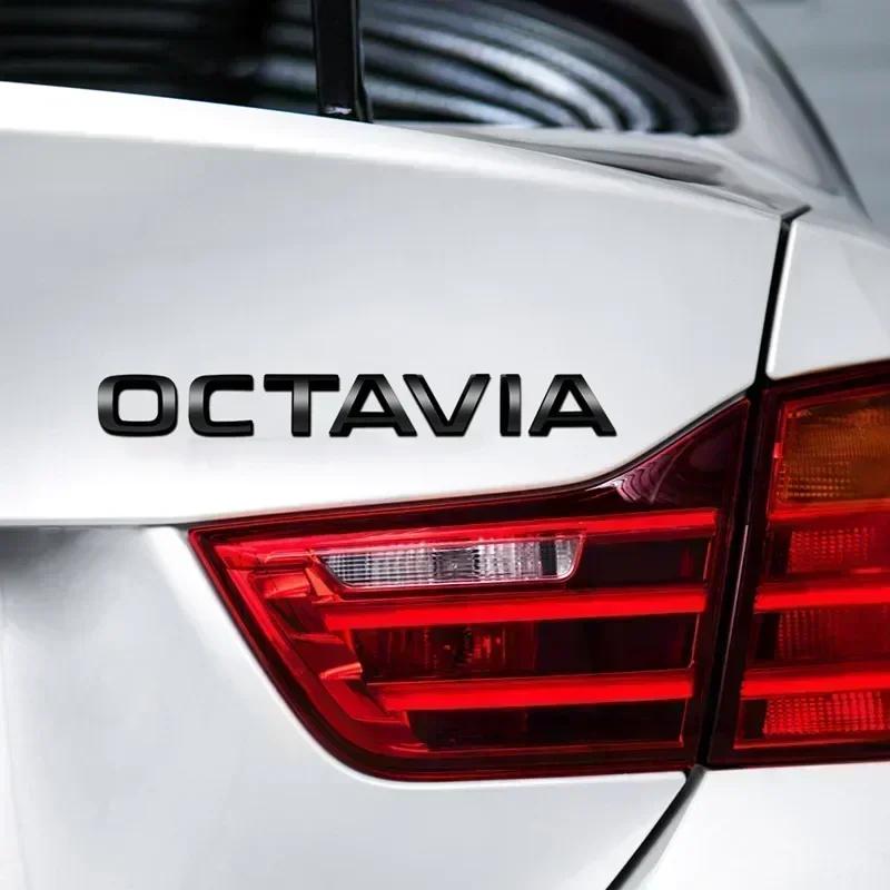 Naklejka Samochodowa 2025 Gorące Naklejki z Literami dla SKODA Logo 4x4 Karoq Kamiq Kodiaq Superb Octavia A7 Tour Rapid Yeti Emblemat Tylnej Klapy Samochodu