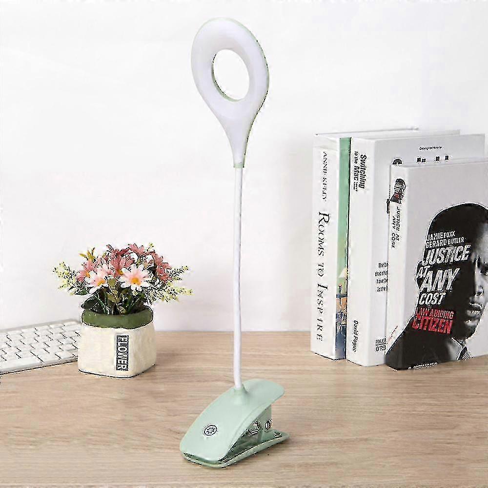 USB LED Desk Lamp Clip-on Design, Adjustable Brightness, Eye-friendly.