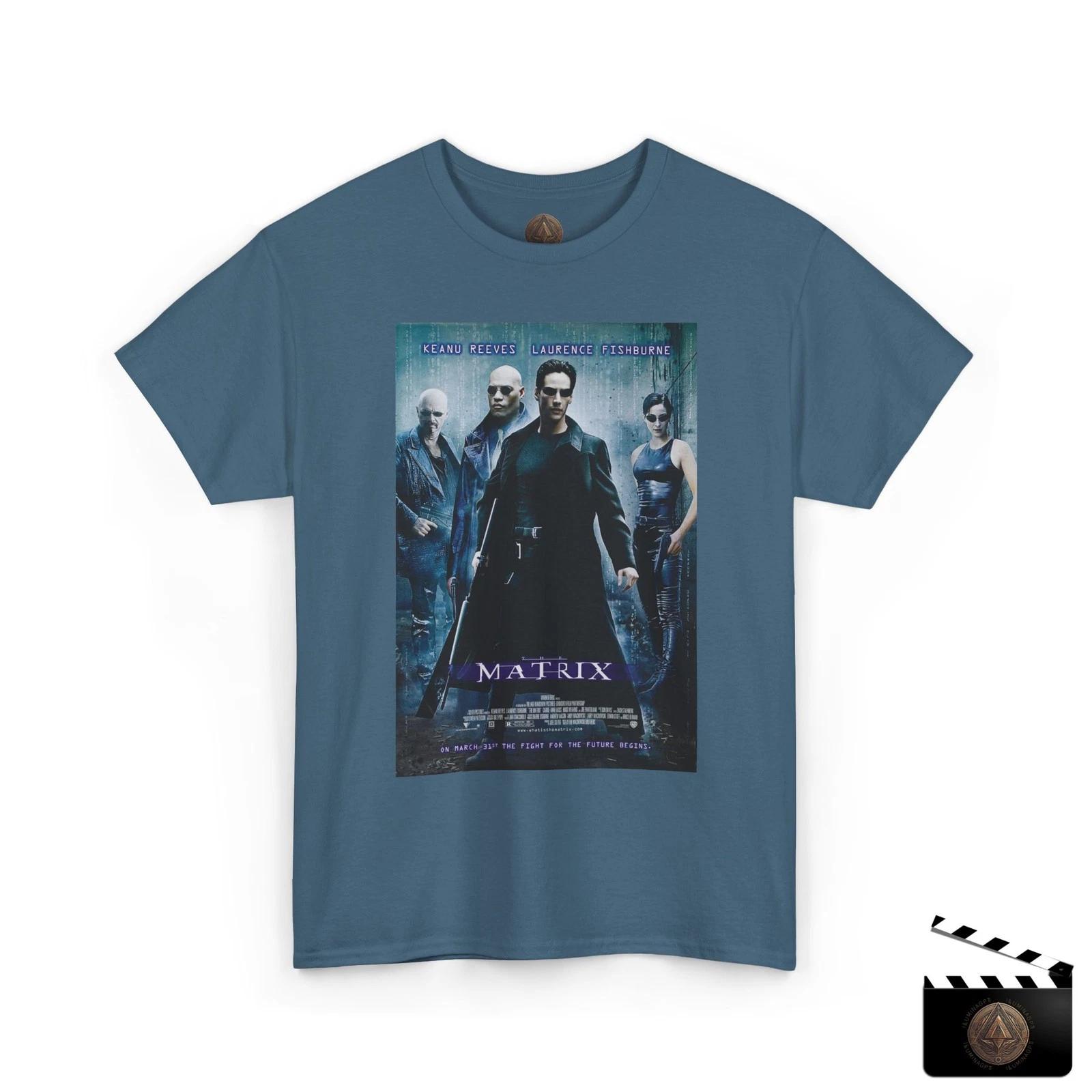The Matrix T shirt For Men & Women, Retro Sci-Fi Movie Tee 4XL