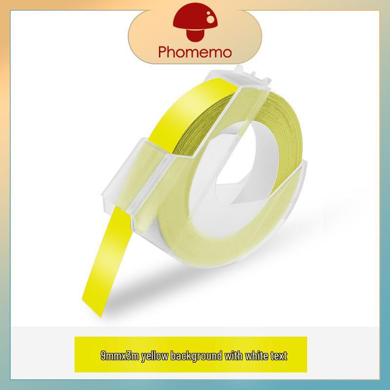 

Phomemo 9 мм x 3 м Водонепроницаемая Маслостойкая Устойчивая к царапинам Тисненая Цветная Лента для Этикеток