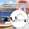 Marine Stainless Steel Life Buoy Bracket Life Buoy Holder Buoy Bracket Rings Rope Bracket Steel Life Buoy Rack