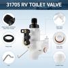 31705 3 RV Toilet Water Valve Kit Freeze-Resistant & Leak-Resistant, Fit For Thet-Ford RV Toilet Parts Compatible With Thet-Ford Aqua-Magic V High