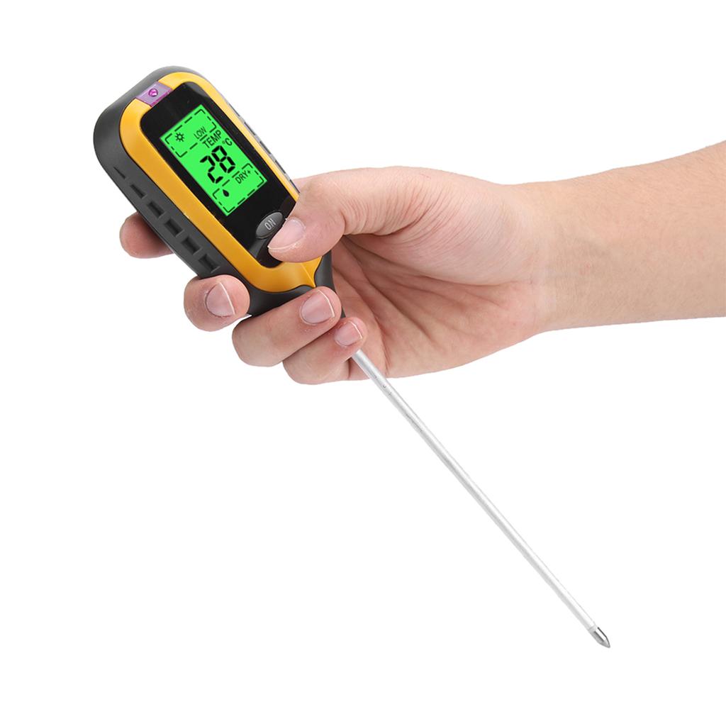 4 In 1 LCD Moisture Temperature Sunlight PH Tester Meter Garden Soil