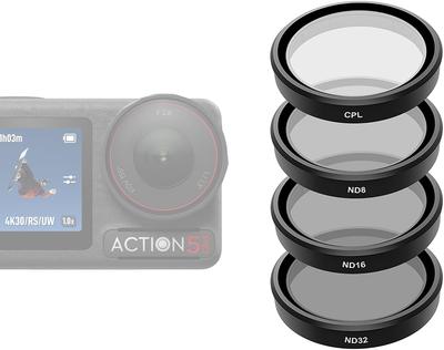 AuyKoo DJI Osmo Action 5 Action 3 CPL ND Filters DJI Polarizing Neutral Density Lens Camera Protection High and Optical Glass Accessories Pro/Aciton