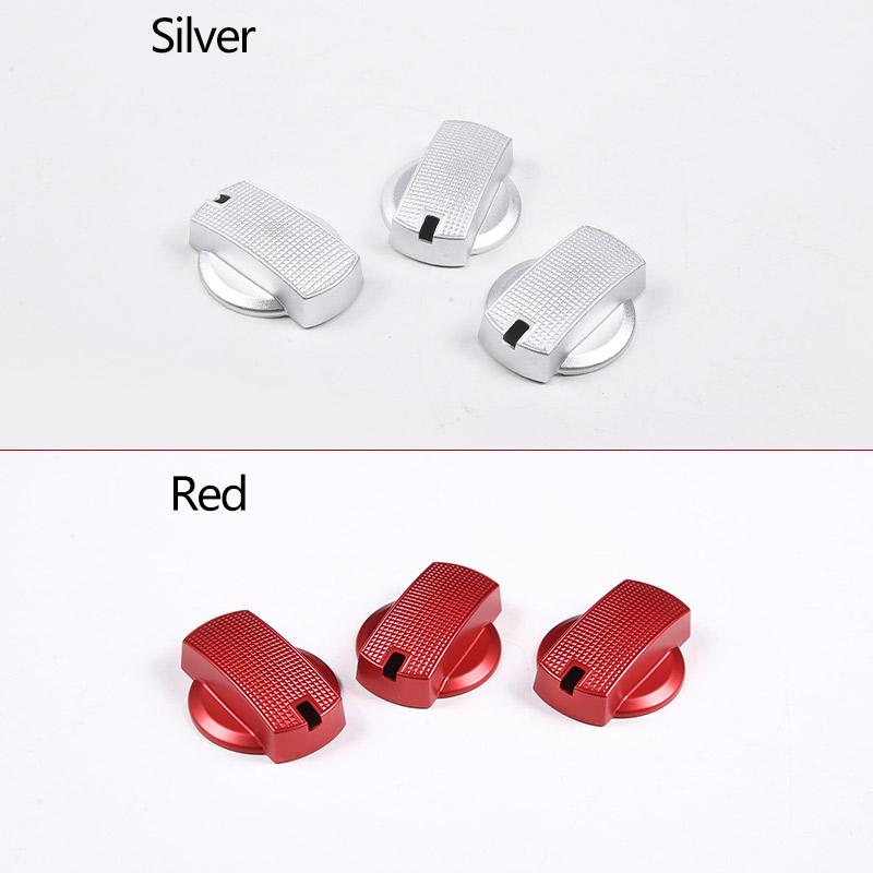 For Toyota FJ Cruiser 2007-2026 Aluminum Alloy Car Center Control Air Conditioner Adjustment Knob Cover Trim Accessories