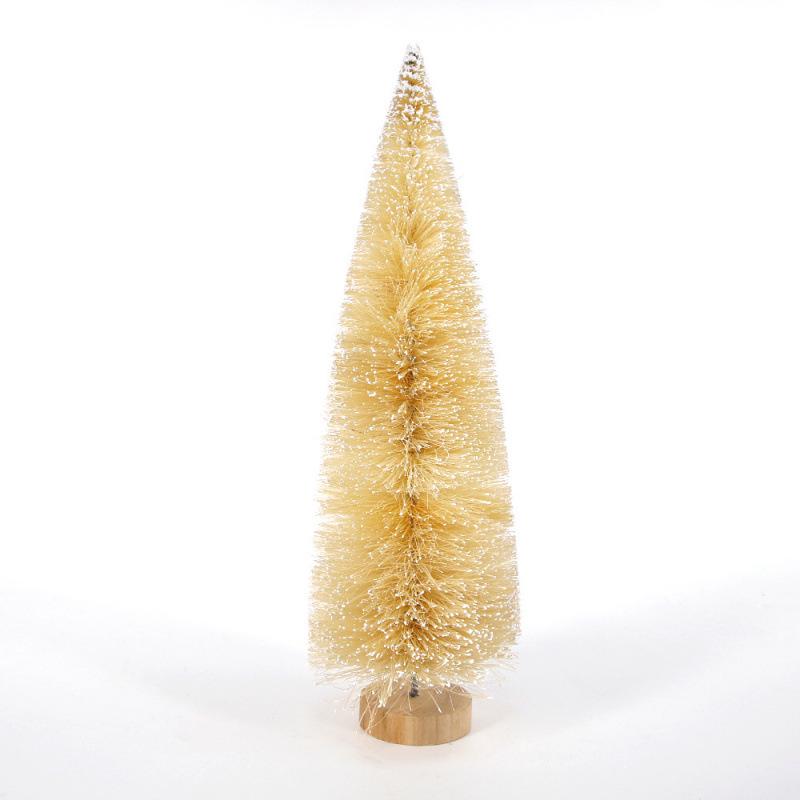 Schnee-beflockter Mini-Sisal-Weihnachtsbaum: Künstliche Weiße Zeder in verschiedenen Größen zur Dekoration von Mikrolandschaften