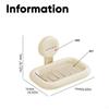Wall Mounted Soap Dish Holder Non Perforated Soap Storage Tray Suction Cup Soap Box  Bathroom