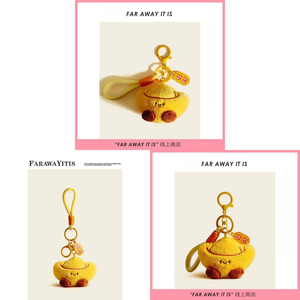 Lucky Charm Plush Money Amulet Bag Pendant Keychain For Collectors