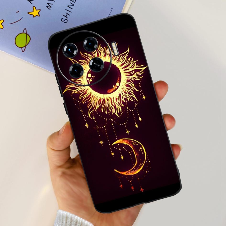 Für Tecno Spark 20 Pro+ KJ7 Hülle 2024 Süßes Herz Dinosaurier Cartoon Stoßfest Weiche Hülle Für Tecno Spark 20 Pro Plus Etui Funda