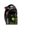 Flexi Black Design Tape, Medium (Under 25kg), 5m, Pink [Dog Lead]