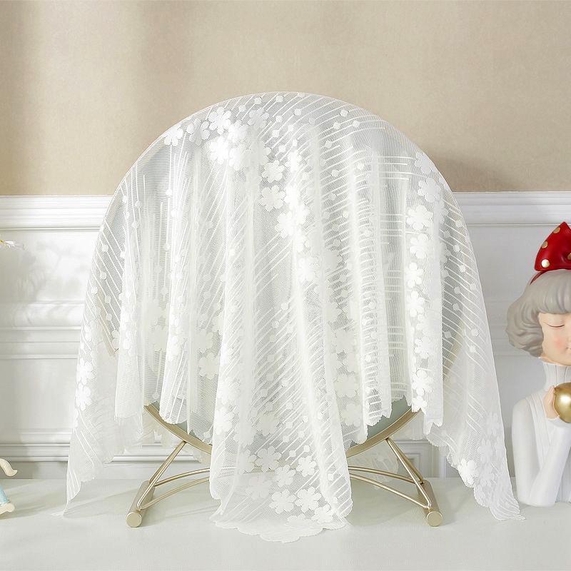 1Pc Tablecloth European Style Leisi Dust Cover Elegant Covering Dust Farmhouse Decoration Air Conditioning Cover Cloth