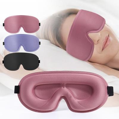 3D Stereoscopic Eye Mask for Sleep, Light Blocking, Breathable, Non Pressure Eye Mask for Men and Women During Nap Time