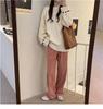 Women's Retro Thick Knit Sweater - Cozy, Loose-Fit, Autumn/Winter Style